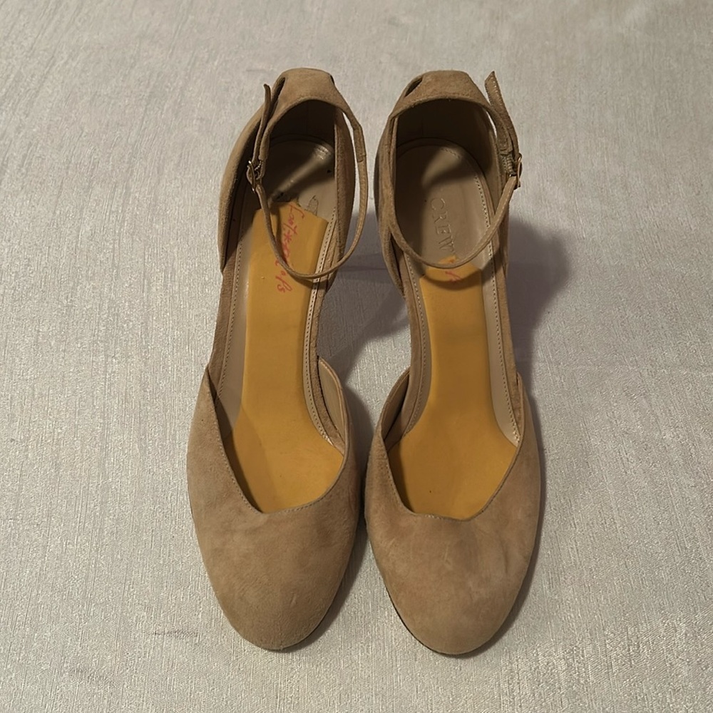 J. Crew Rounded Toe Strappy Heels
